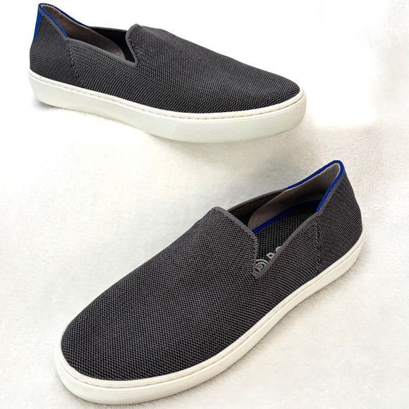 RETIRED Gray Rothy’s The Original Casual Slip On Knit Washable Sneakers Size 9 - Picture 1 of 16